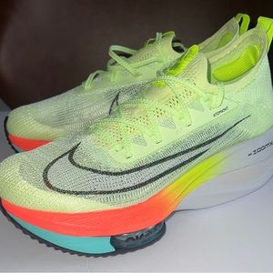 Zoom Alphafly NEXT% Sz 10/ Men's 8.5 Volt/Black-Hyper Orange CZ1514-700